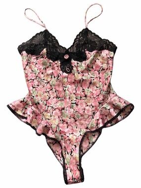 Vintage Christian Dior Floral Lingerie Teddy!